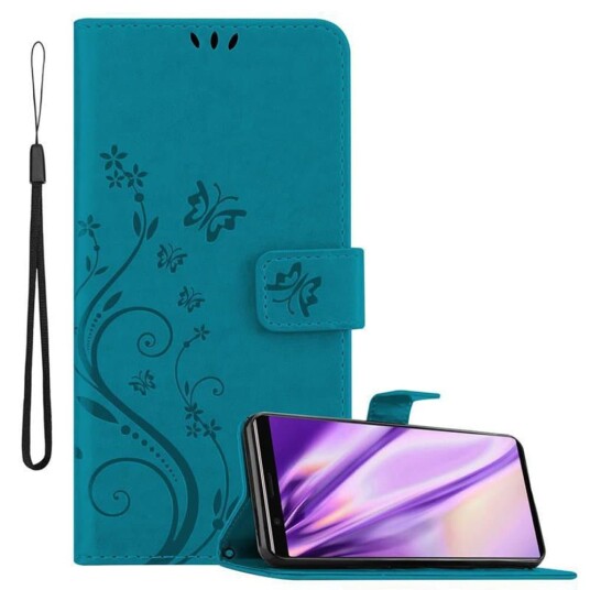 Cadorabo Deksel Til Sony Xperia 5 Lommebokdeksel I Blomster Design Med Magnetisk Lukking, Stativfunksjon Og Kortplasser