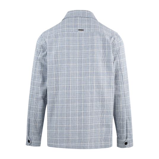 Mbappe Overshirt Blue check XL Check cotton overshirt