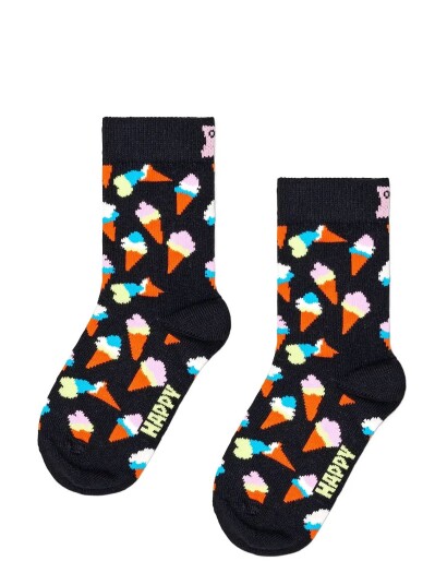 Happy Socks Kids Ice Cream Sock Black 12 24M Happy Socks Kids Ice Cream Sock Black 12 24M