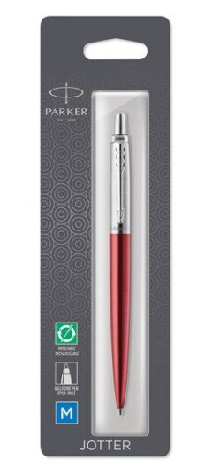 Parker Jotter Ballpoint Pen  Kensington Rød  Medium Point Blå Ink