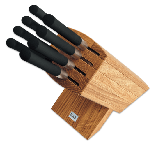 KAI Wasabi Black Knivblokk 8 kniver KAI Wasabi Black Knivblokk 8 kniver