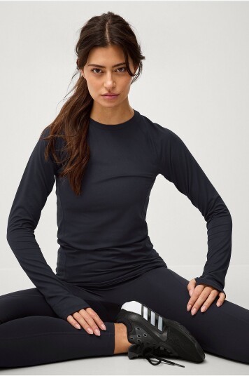 Ellos Studio Treningstopp LS Tee Core Svart