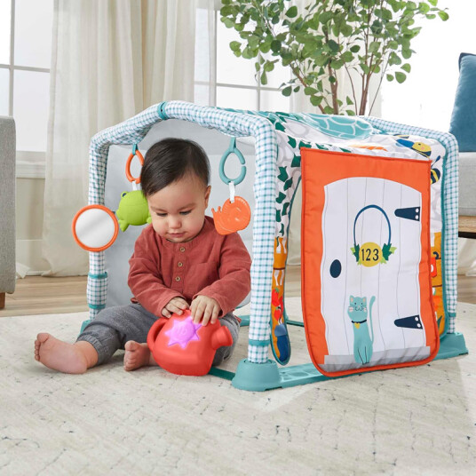 Fisher Price 3 I 1 Crawl N Play Aktivitetsgym M/ Musikk Og Lys