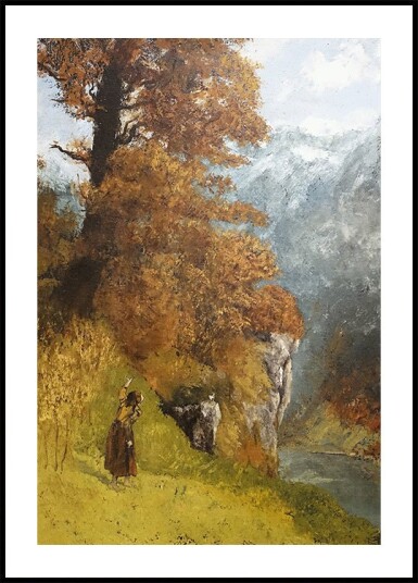 Autumn Landscape by Gustave Courbet Plakat Plakat / 21x30cm