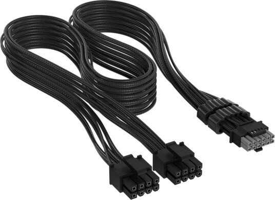 Corsair Premium Individually Sleeved 2x 8-Pin to 12V-2x6 600W Cable Type 4 Black