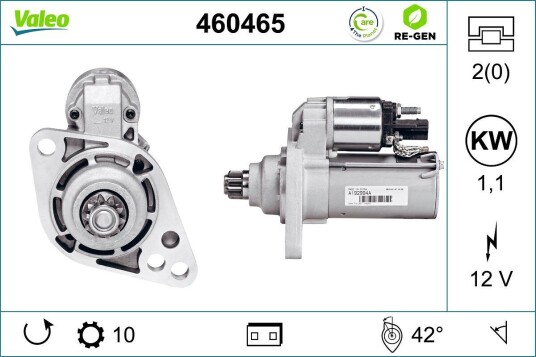 Starter VALEO 460465 Starter VALEO 460465