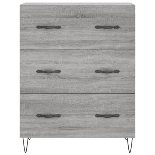 vidaXL Skjenk grå sonoma 69,5x34x90 cm konstruert tre vidaXL Skjenk grå sonoma 69,5x34x90 cm konstruert tre