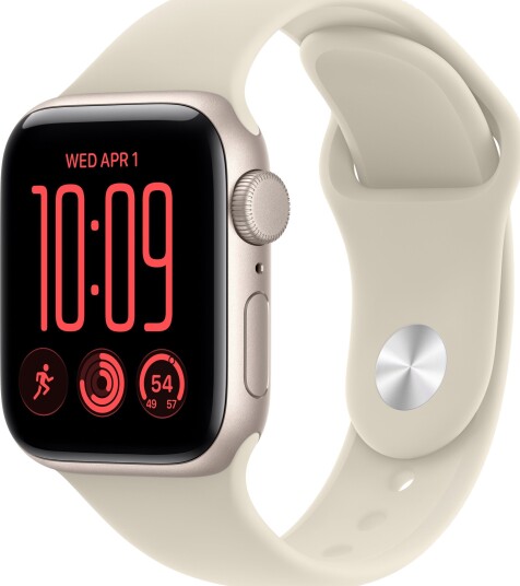 Apple Watch SE 3 40mm GPS (stjerneskinn aluminium/sand Sport Band) S/M Apple Watch SE 3 40mm GPS (stjerneskinn aluminium/sand Sport Band) S/M