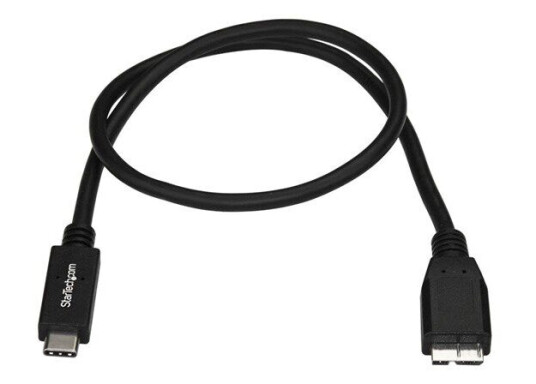 StarTech USB C til Micro USB 0,5m 10 Gbps Kabel sort