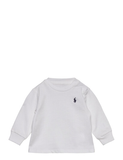 Ralph Lauren Baby Cotton Jersey Long-Sleeve Tee White 85-90 Ralph Lauren Baby Cotton Jersey Long-Sleeve Tee White 85-90