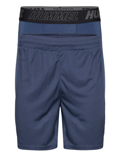Hummel Hmlte Topaz 2-Pack Shorts Set - Blue - S