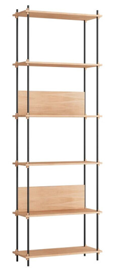 Moebe shelving system s.255.1.A Eik-svart