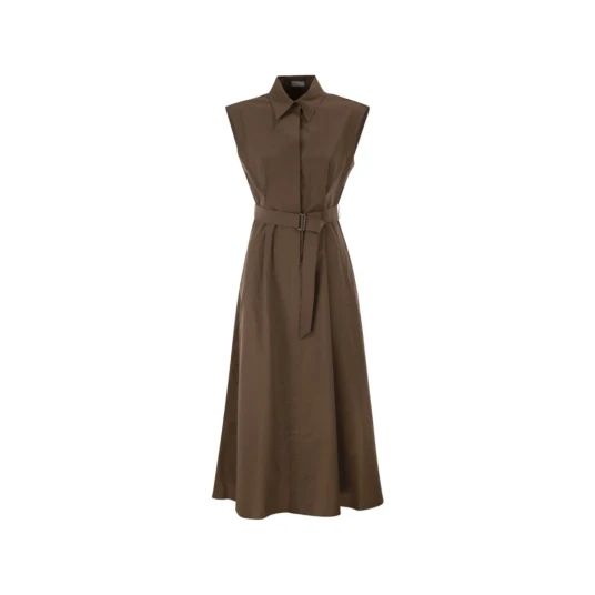 Brunello Cucinelli Dame Kjoler Brun S