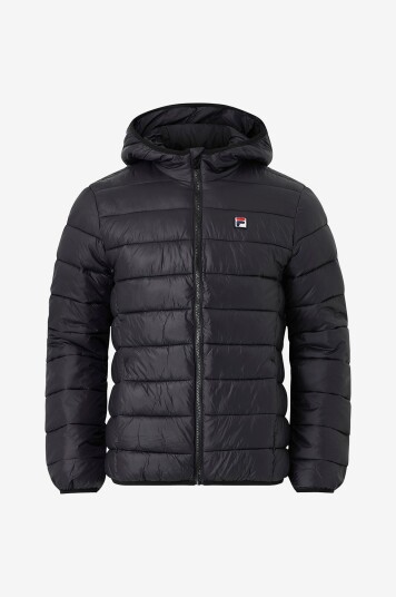 Fila Pufferjakke Milano Regular Hooded Thin Puffer Svart