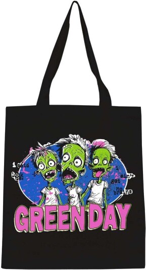 Rocksax Green Day Zombie Logo EcoFriendly Tote Bag Black 78859794