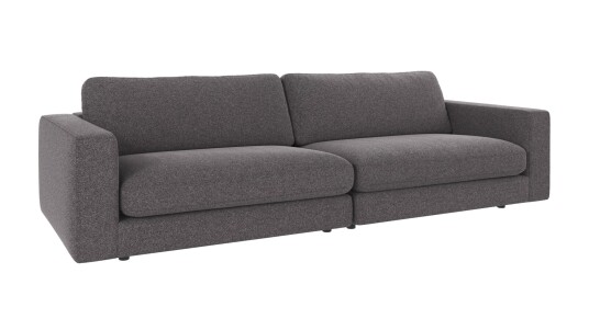 Rowico Home Duncan 3 seters sofa Mørkegrå Brenda 18 258 x 103 x 78 cm Grå