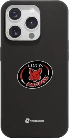 Phonecases3D iPhone 15 Pro Pixbo IBK komposterbart deksel, svart