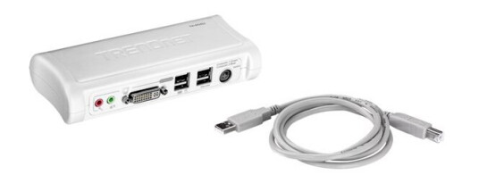 Trendnet Tk 204Uk - Kvm / Lydsvitsj - 2 X Kvm/Lyd - 1 Lokalbruker - Stasjonær