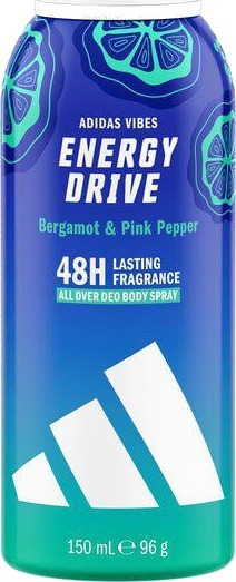 Adidas Vibes Energy Drive Deo Spray 150ml Adidas Vibes Energy Drive Deo Spray 150ml