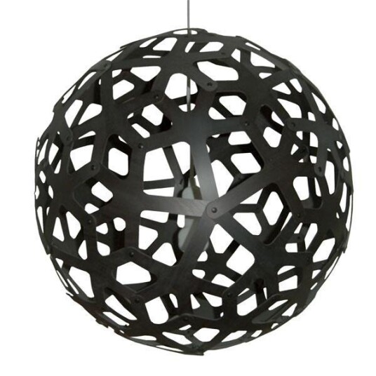 David Trubridge Coral Ø100 Svart Taklampe David Trubridge Coral Ø100 Svart Taklampe