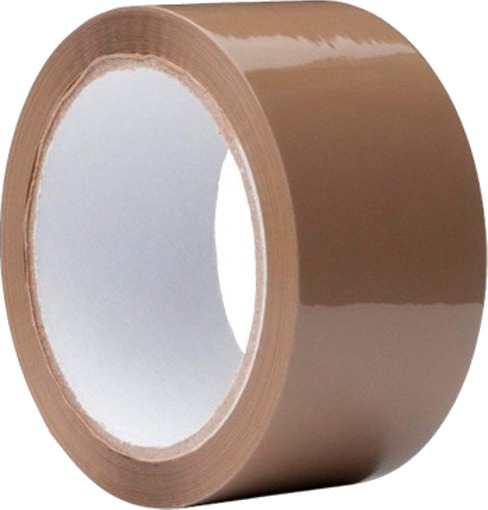 Roliba pakketape, brun, 50 mm x 66 m