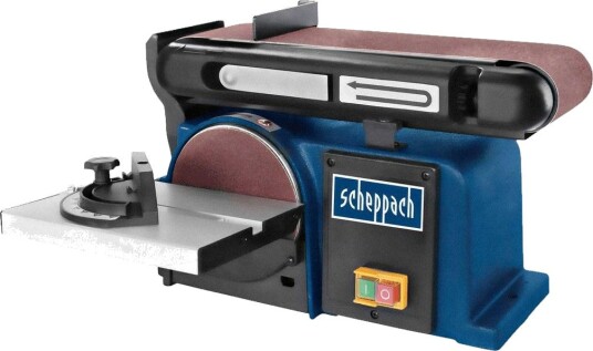 Scheppach BTS900 Bånd- Og Skivesliper 370 w, 150 mm, Inkl. 6-delers Sandpapirsett Scheppach BTS900 Bånd- Og Skivesliper 370 w, 150 mm, Inkl. 6-delers Sandpapirsett