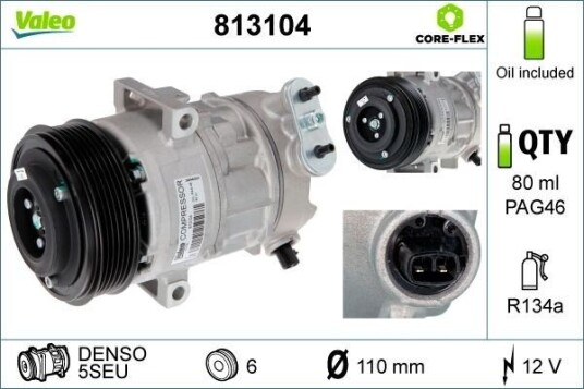 AC kompressor VALEO 813104 AC kompressor VALEO 813104