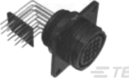 Te Connectivity 1 796387 2 Stikkhus Flange Rette Kontakter Samlet Polantall 24 Serie Rundstiftforbindelse Cpc 1 Stk
