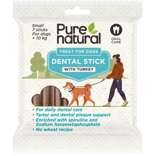 Purenatural Dental Sticks Kalkun 7 Stk S 
