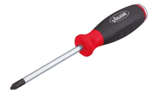 Vigor V3602 10 cm PH2 Skrutrekker med 2-komponent Håndtak Vigor V3602 10 cm PH2 Skrutrekker med 2-komponent Håndtak
