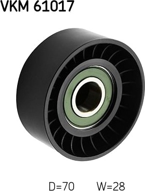 Løpehjul, vifterem SKF VKM 61017