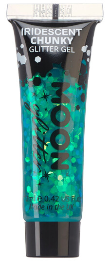 Buttericks Leco AB Moon Creations Iridescent Chunky Glitter Gel - Grønn