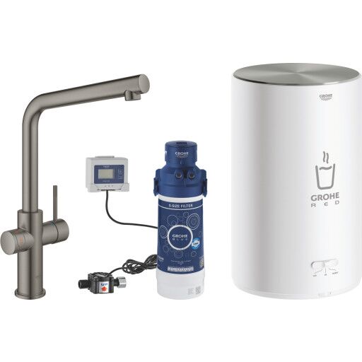 Grohe Red II Duo L blandebatteri med kokefunksjon (hard graphite)