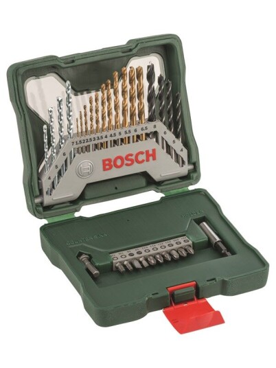 Bosch 30-deler X-Line Titan Bor- og Bitssett for Tre og Metall Bosch 30-deler X-Line Titan Bor- og Bitssett for Tre og Metall