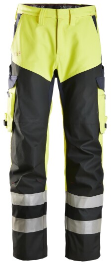 Snickers Workwear 6365 ProtecWork Arbeidsbukse varsel, gul/marineblå C160, Klær