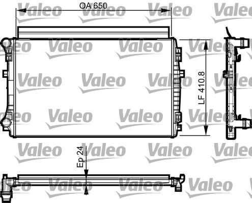 Radiator VALEO 735558 Radiator VALEO 735558