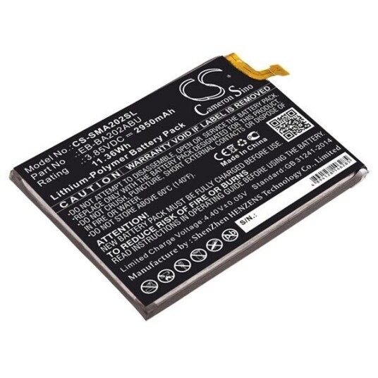 Samsung Galaxy A20e batteri (2900 mAh 3.85 V, Sort)