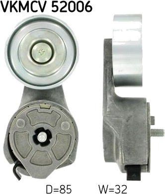 SKF VKMCV 52006 Strammehjul, kilerem