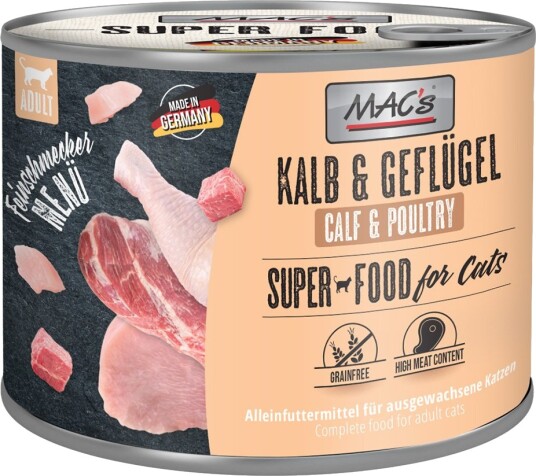 Mac'S Cat Gourmet Kalv & Fjørfe 6 X 200 G Mac'S Cat Gourmet Kalv & Fjørfe 6 X 200 G