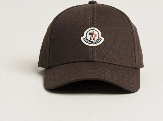 Moncler Logo Baseball Cap Brown Moncler Logo Baseball Cap Brown