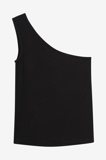 Grunt Topp Gundhil Rib Top Svart