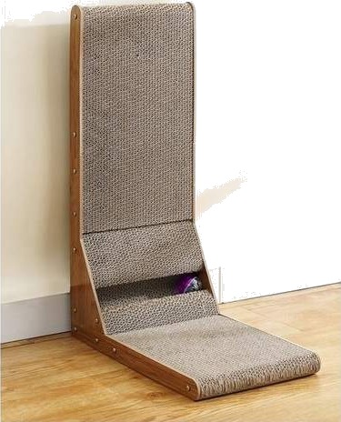 Purlov Hjørneformet Katteskraper Med Kule 60X405X25 cm Purlov Hjørneformet Katteskraper Med Kule 60X405X25 cm