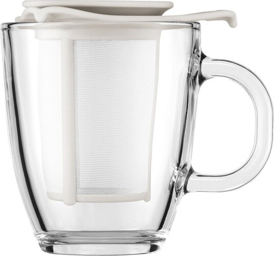 Bodum Yo-Yo tekopp med sil hvit Bodum Yo-Yo tekopp med sil hvit