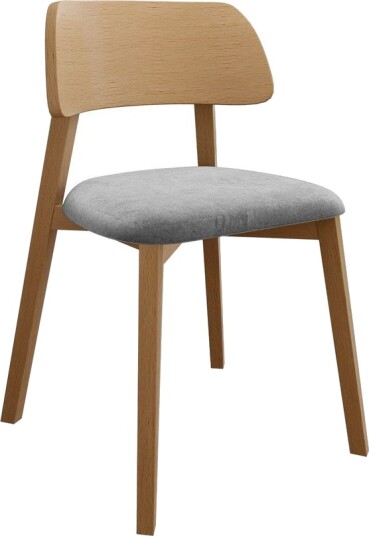 Flannery Spisestol - Lys grå/Beige