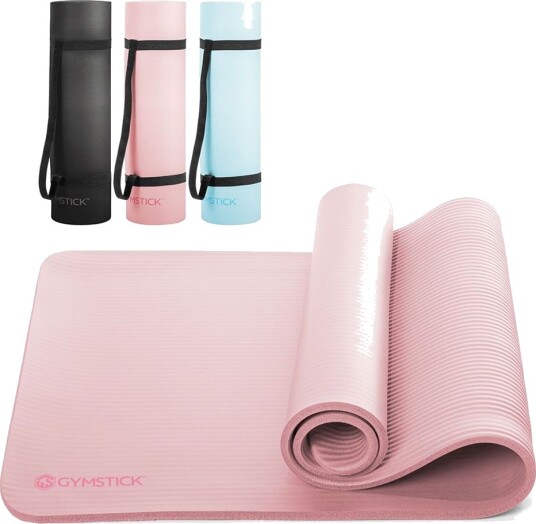 Gymstick Comfort Mat NBR (1,5 mm) Twisted Pink 180 x 60 cm