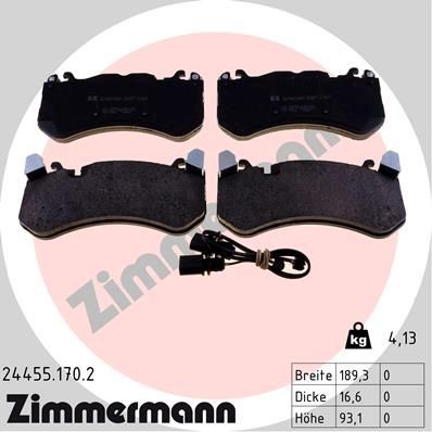 Bremseklosser ZIMMERMANN 24455.170.2 Bremseklosser ZIMMERMANN 24455.170.2