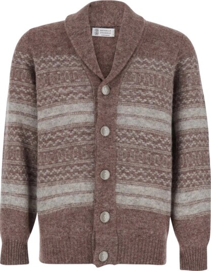 Brunello Cucinelli Herre Strikkevarer Brun L,