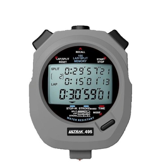 Ultrak 495 100 Dobbel Delt Minne Stoppeklokke Gul WG