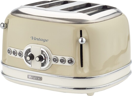 Ariete Vintage 156 Brødrister 4 Skiver Beige 1600W