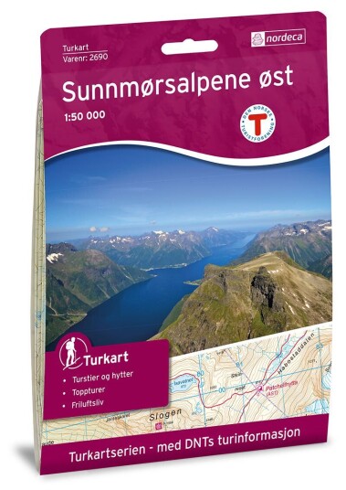 Ugland IT Nordeca Sunnmørsalpene Øst 1:50 000 Turkart